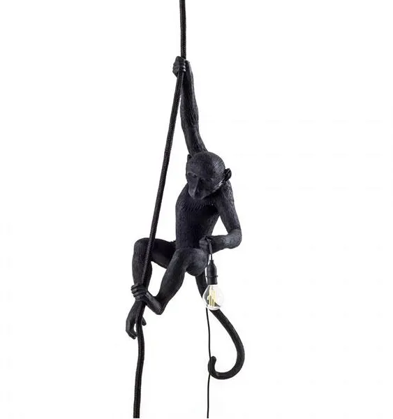 Seletti Monkey With Rope Utendørs Vegglampe